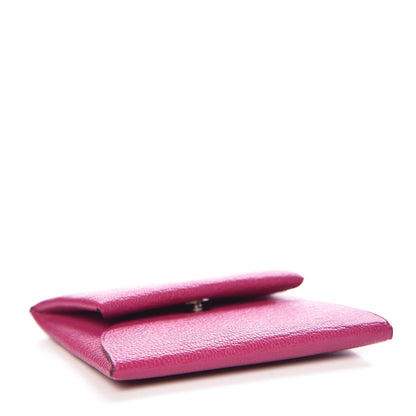 Hermes Chevre Mysore Bastia Coin Purse Rose Pourpre 4 of 8
