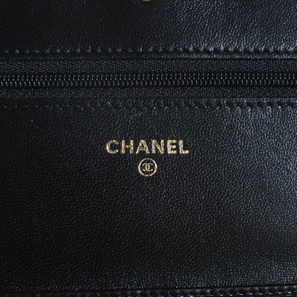 Chanel Python Wallet On Chain WOC Black and Gold 6 of 9