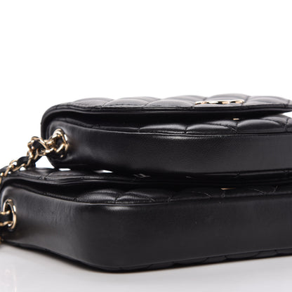 Chanel Lambskin Quilted Side Packs Black 8 of 12