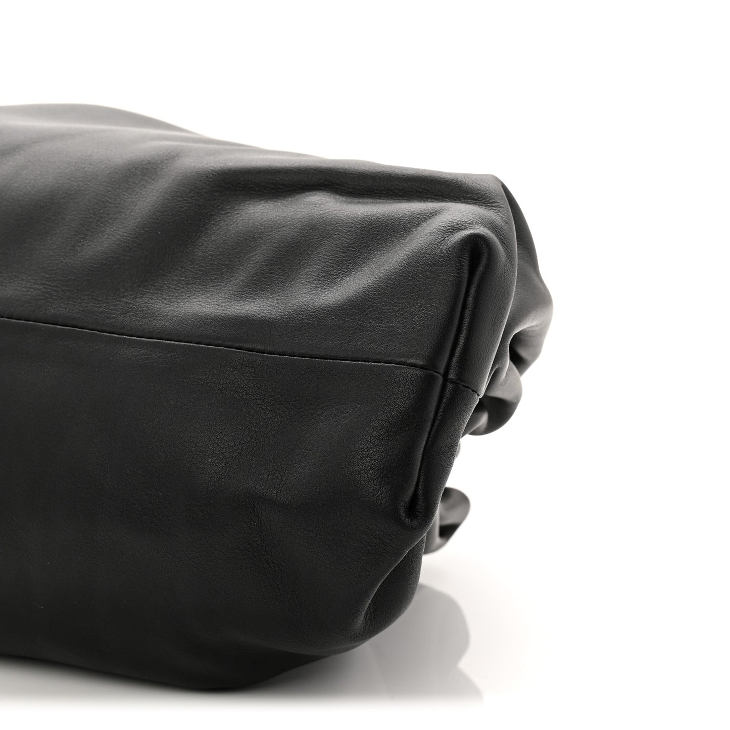 Smooth Butter Calf The Pouch Oversized Clutch Black