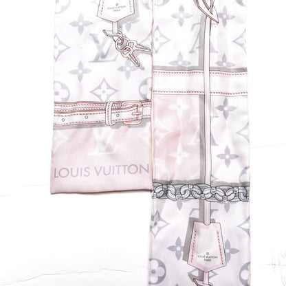 Louis Vuitton Silk Monogram Confidential Bandeau Light Pink 2 of 3