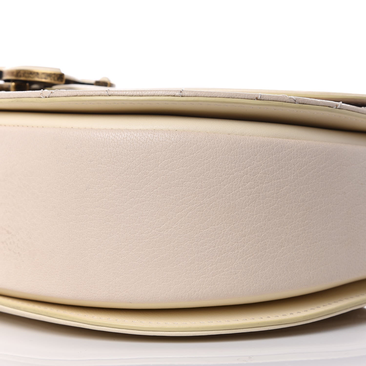 Chanel Shiny Calfskin Goatskin Quilted Medium Coco Curve Messenger Flap White 6 of 8