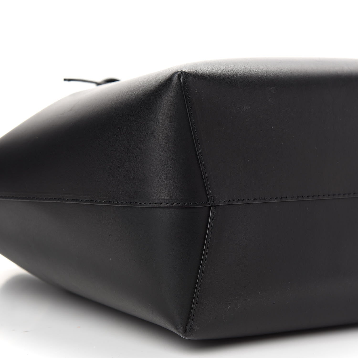 Mansur Gavriel Vegetable Tanned Calfskin Bucket Bag Black Ballerina 5 of 12