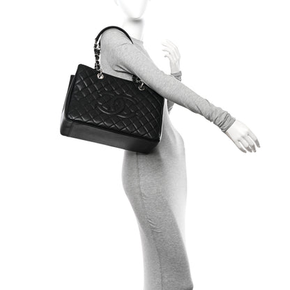 Chanel Caviar Quilted Grand Shopping Tote GST Black 2 of 12