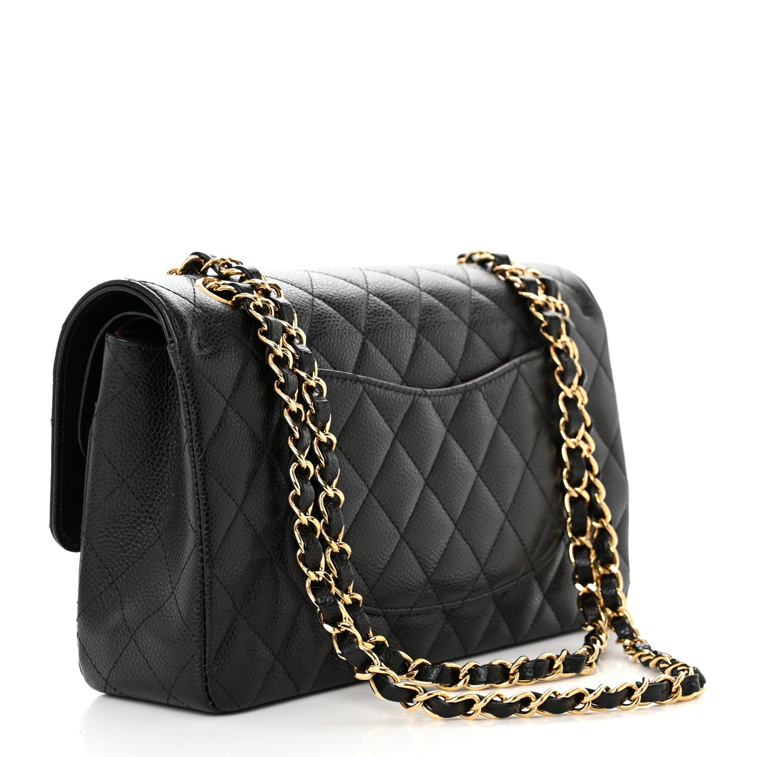 Chanel Caviar Quilted Medium Double Flap Black 2 of 11