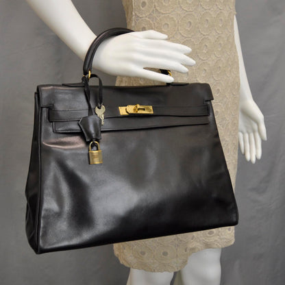 Hermes Box Kelly 35 Black 2 of 10