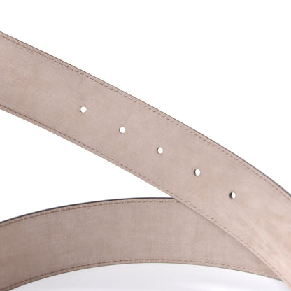 Gucci GG Supreme Monogram Selleria Calfskin Interlocking G 40mm Belt 95 38 Beige Ebony Cocoa 3 of 6
