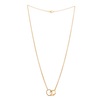 Cartier 18K Pink Gold Interlocking LOVE Necklace 3 of 5