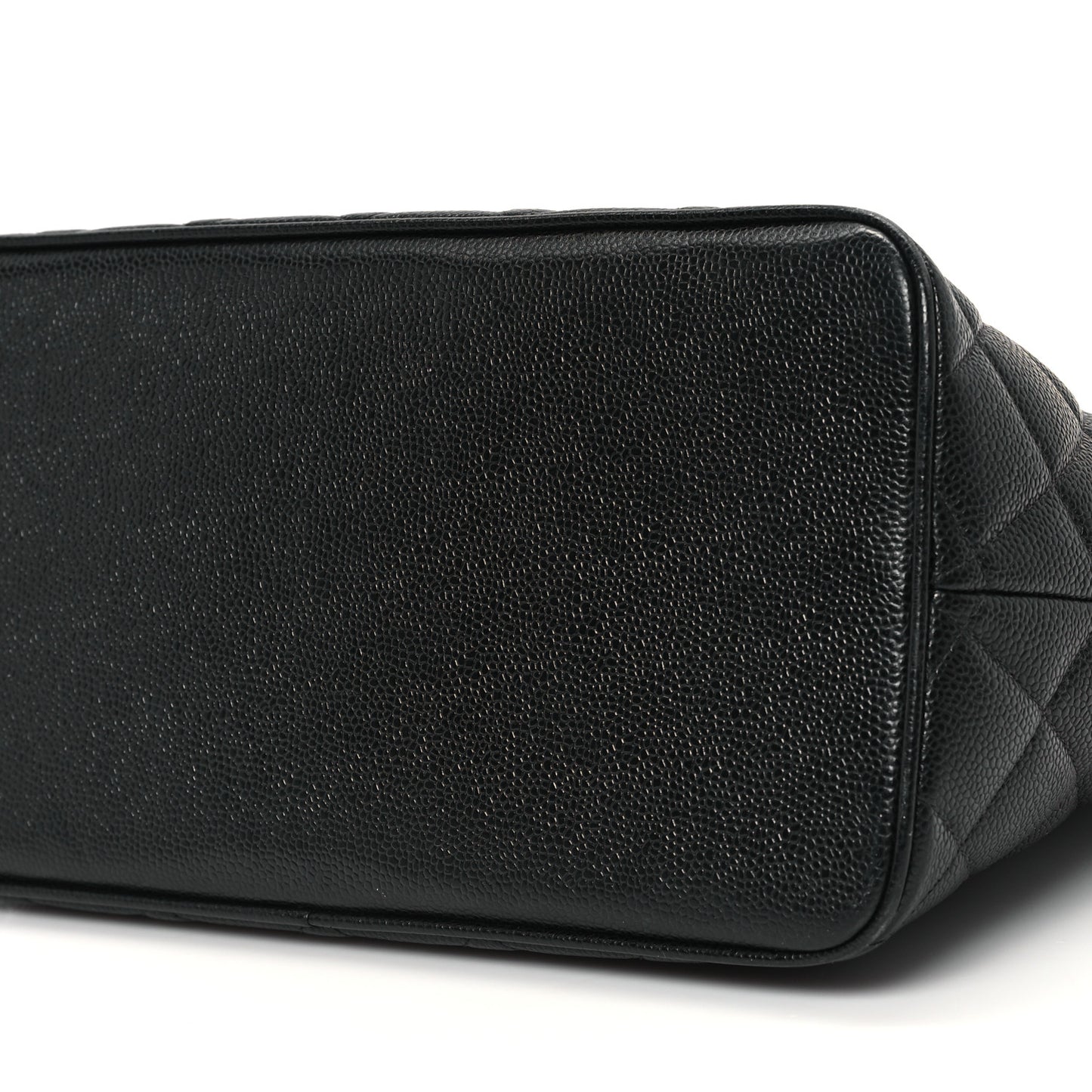 Caviar Quilted Medallion Tote Black