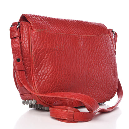 Alexander Wang Pebbled Lambskin Lia Sling Red Nickel Hardware 3 of 15