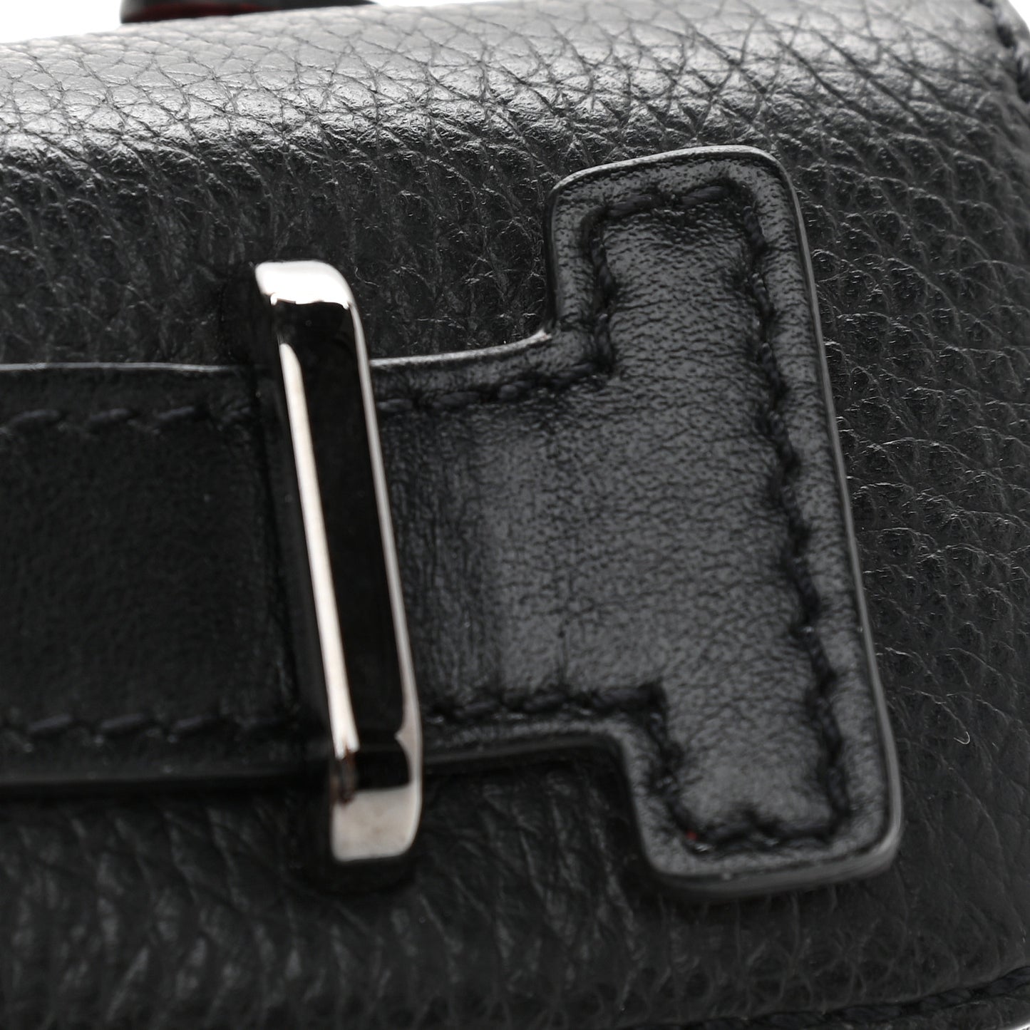 Calfskin Kypipouch Small Top Handle Messenger Bag Black