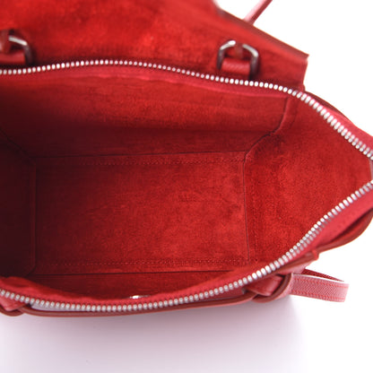 Celine Grained Calfskin Nano Belt Bag Coquelicot 4 of 9