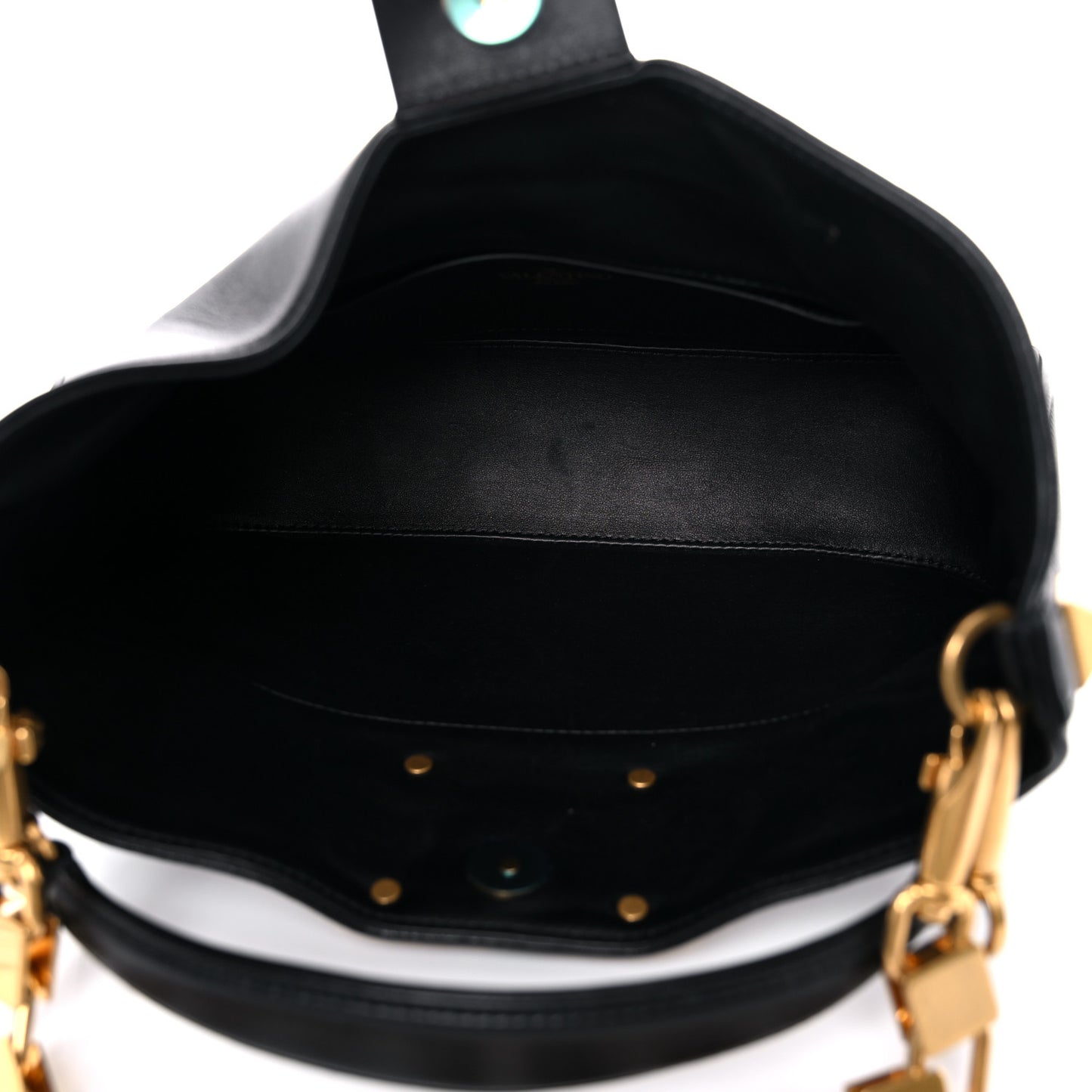 Nappa Stud Sign Hobo Black