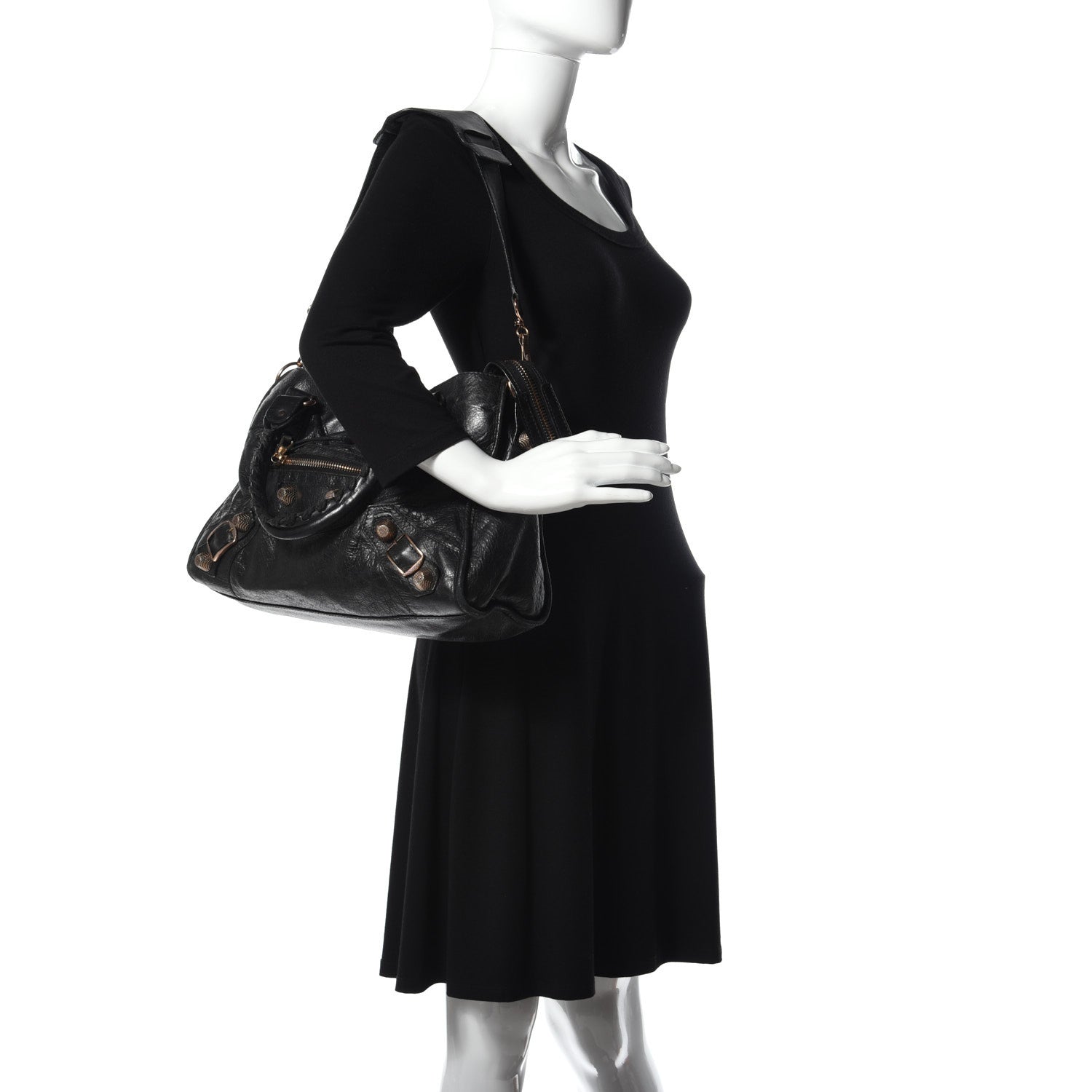 Balenciaga Agneau Giant 21 Rose Gold Hardware City Black 2 of 9