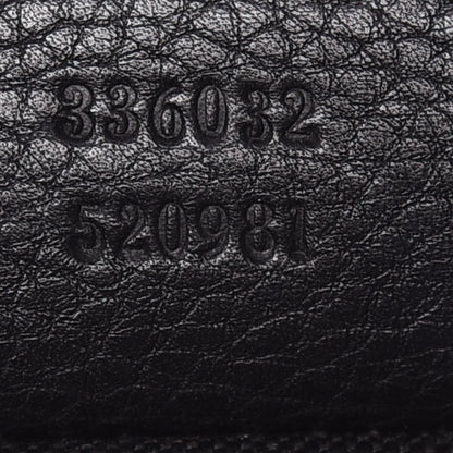 Gucci Calfskin Small Bamboo Shopper Tote Black 10 of 13