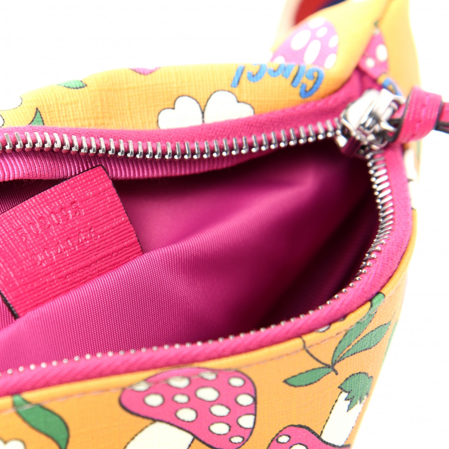 Gucci Supreme Childrens Mushroom Print Belt Bag Yellow 9 of 10