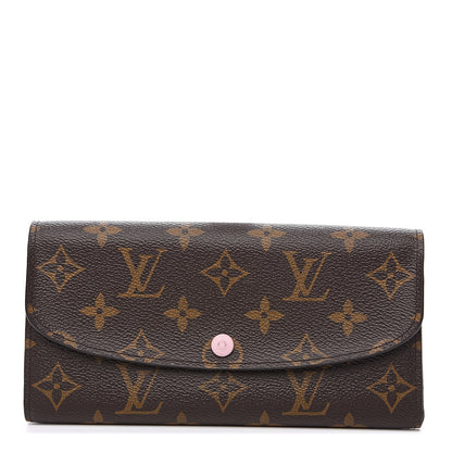 Louis Vuitton Monogram Emilie Wallet Rose Ballerine 1 of 6