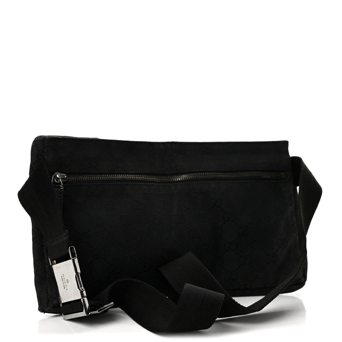 Gucci GG Monogram Double Pocket Belt Bag Black 3 of 14