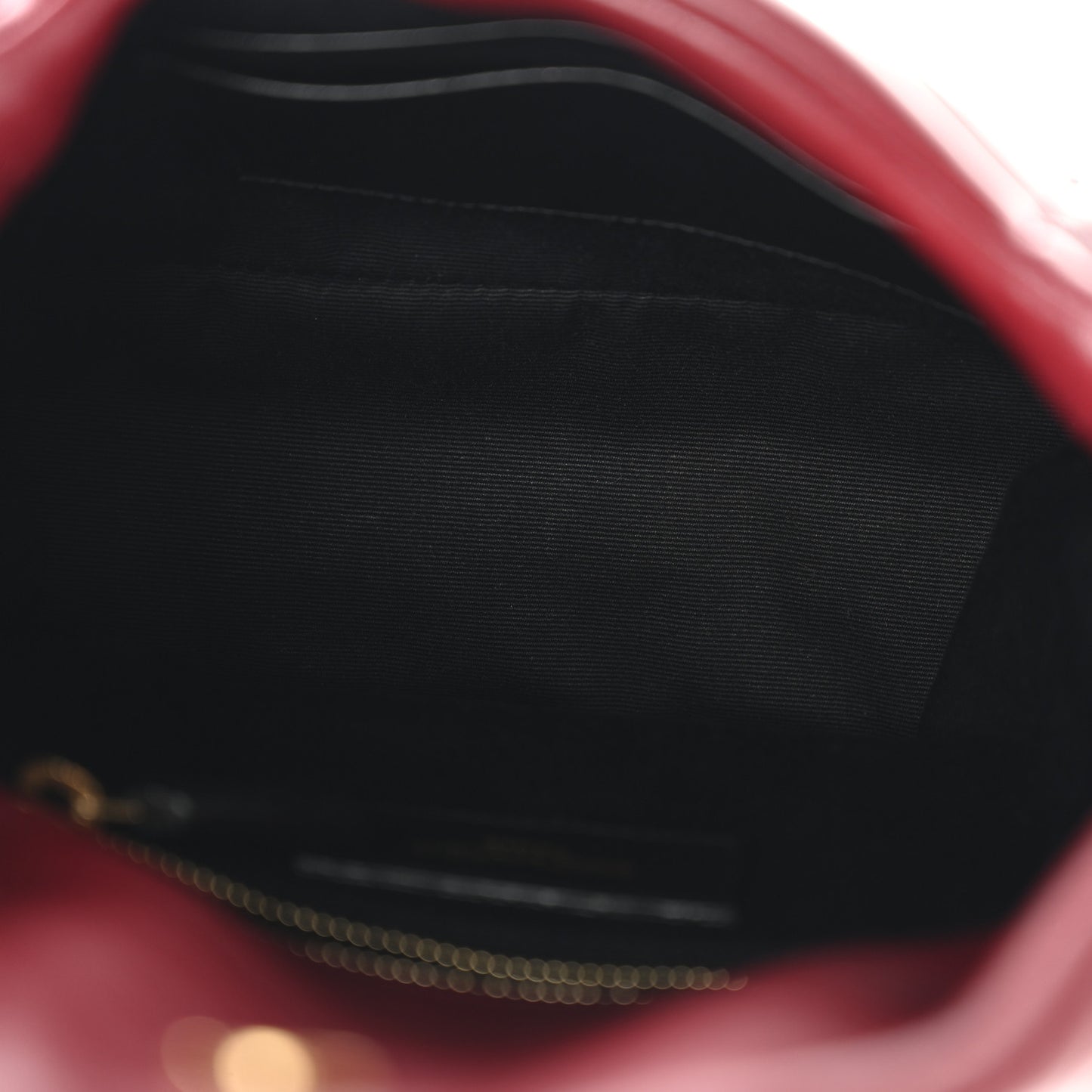Lambskin Quilted Toy Loulou Puffer Monogram Chain Satchel Red