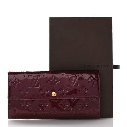 Louis Vuitton Vernis Sarah Wallet Rouge Fauviste 8 of 8