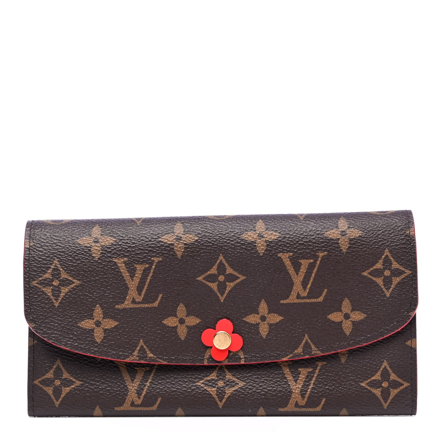 Monogram Bloom Flower Emilie Wallet Rouge