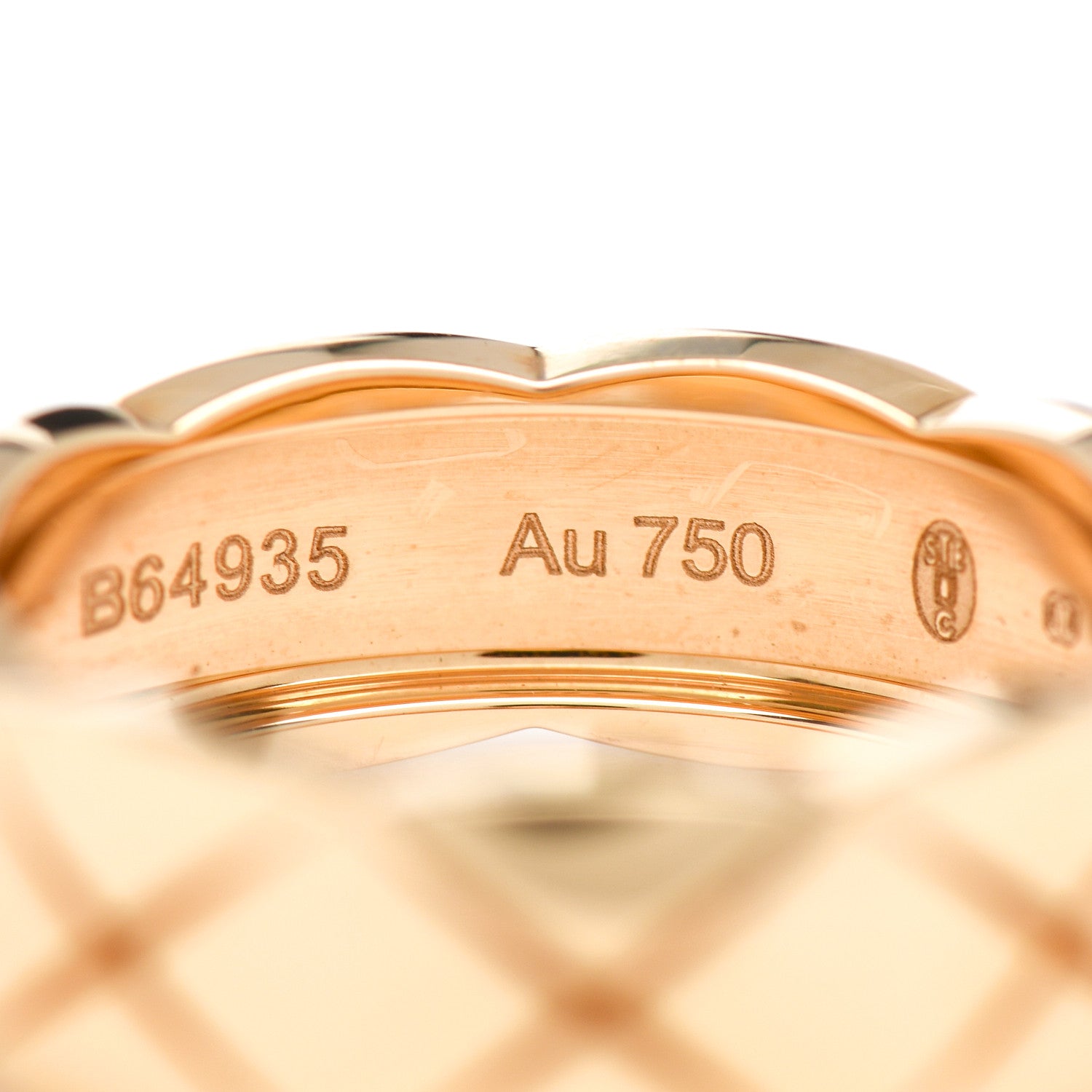 Chanel 18K Yellow Gold Small Coco Crush Ring 54 7 4 of 6