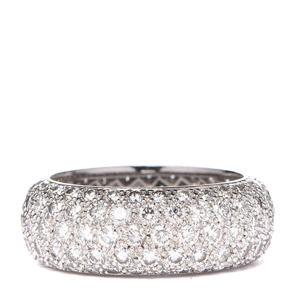 Tiffany Platinum Diamond Five Row Etoile Band Ring 53 6.5 1 of 5