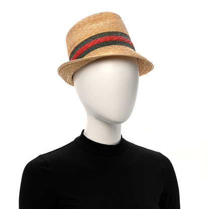 Gucci Abaca Straw Web Fedora Hat S 2 of 11