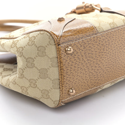 Gucci Monogram Calfskin Large Bardot Shoulder Bag Brown 8 of 9