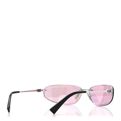 Miu Miu Metal Nocturne Sunglasses SMUA50 Pink Silver 4 of 8