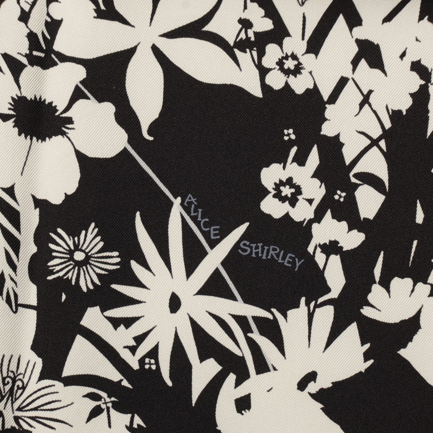 Hermes Silk Tyger Tyger Scarf 90 Black Blanc Gris 4 of 9