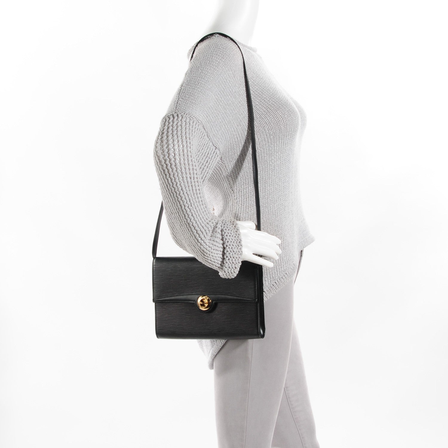 Louis Vuitton Epi Arche Pochette Black 4 of 8