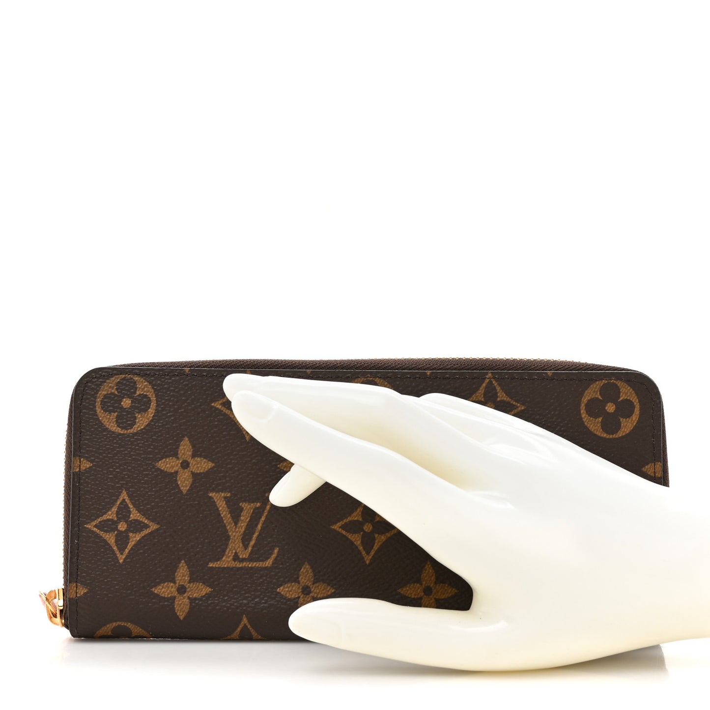 Monogram Clemence Wallet Rose Ballerine
