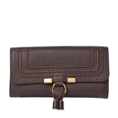 Chloe Calfskin Marcie Continental Flap Wallet Truffle 1 of 6