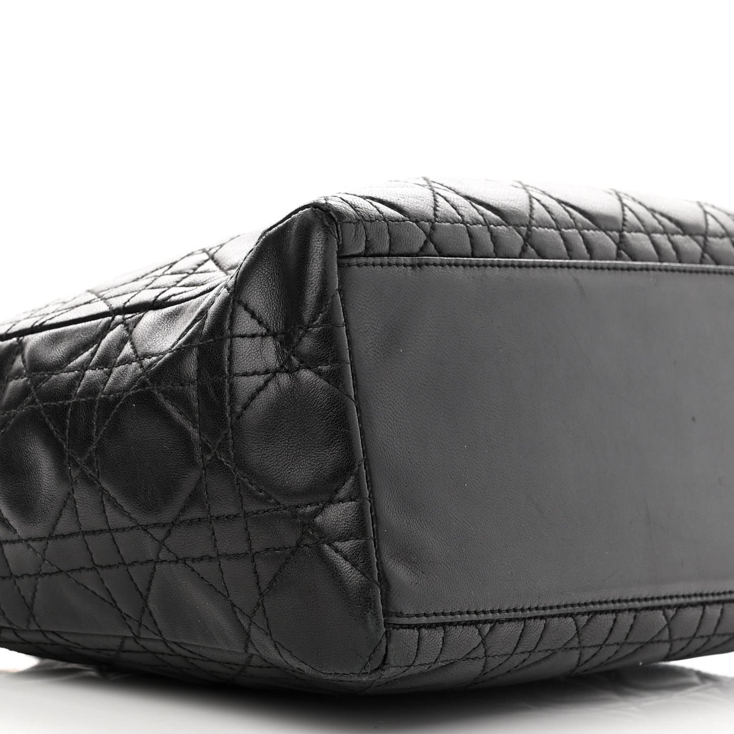 Lambskin Cannage Medium Lady Dior Black