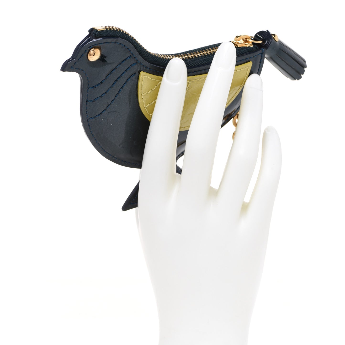Vernis Oiseau Songbird Coin Purse Wallet Blue Nuit
