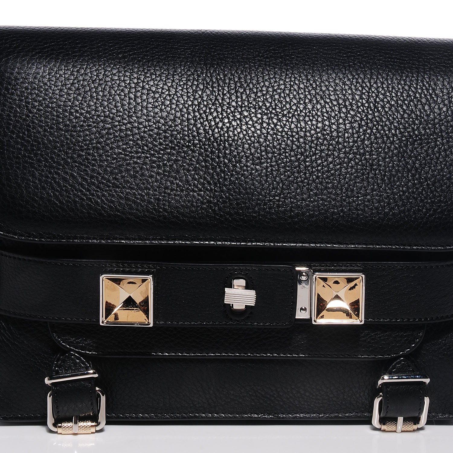 Proenza Schouler Textured Leather PS11 Classic Shoulder Bag Black 5 of 16