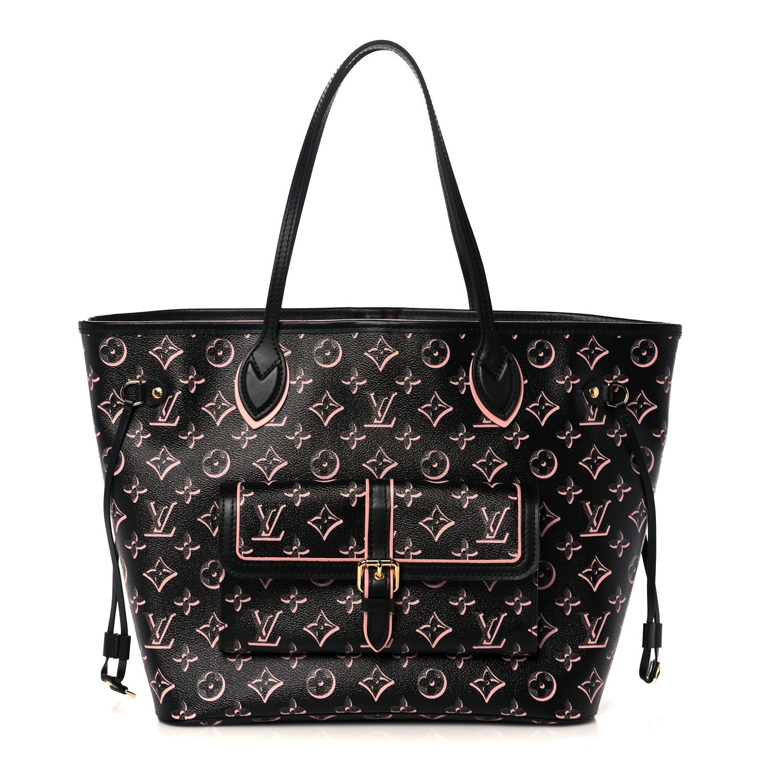 Louis Vuitton Monogram Fall For You Neverfull MM Black 2 of 9