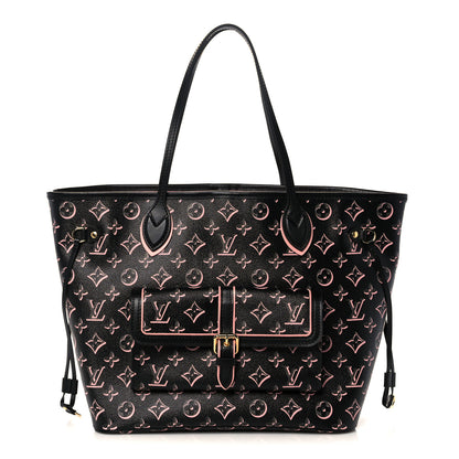 Louis Vuitton Monogram Fall For You Neverfull MM Black 2 of 9