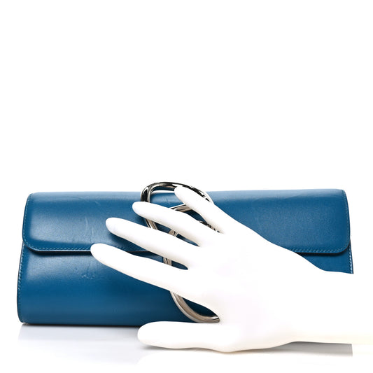 Tadelakt Egee Clutch Bleu Izmir