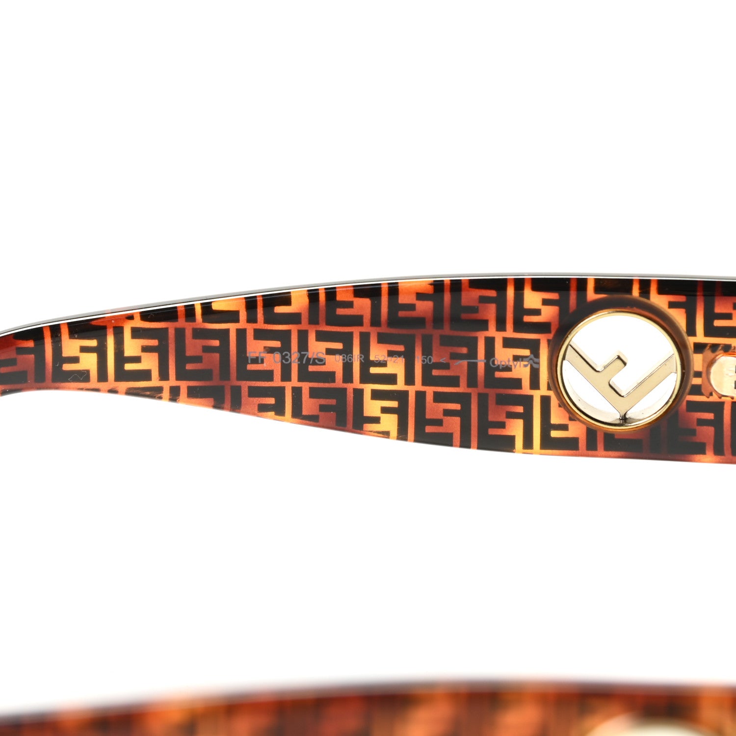Fendi Acetate F is Fendi FF 51mm Cat Eye Sunglasses 0327/S Tortoise Camouflage 5 of 7