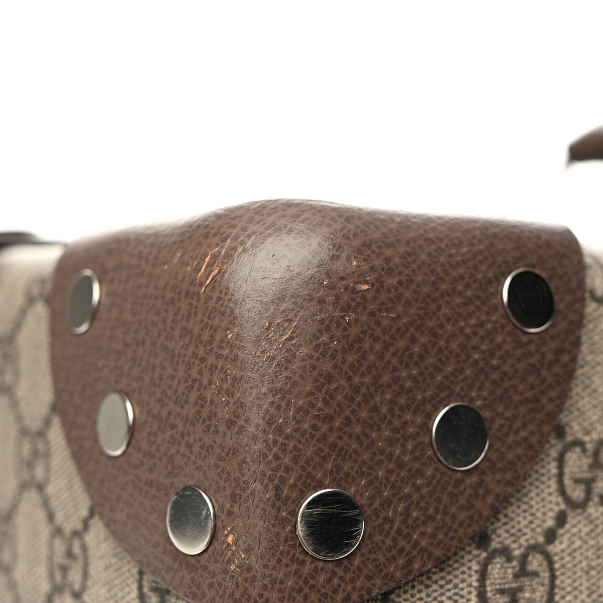 Supreme Monogram Medium Globe-Trotter Suitcase Brown