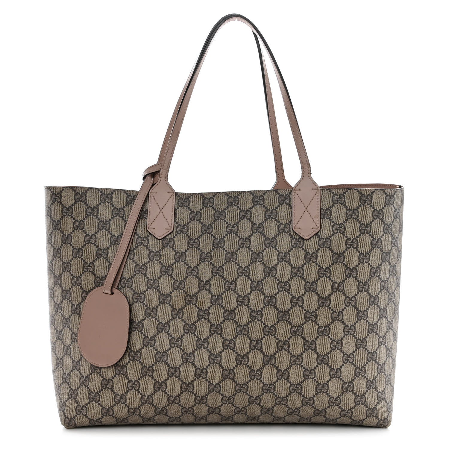 Gucci GG Supreme Monogram Medium Reversible Tote Beige Dark Cipria 1 of 18