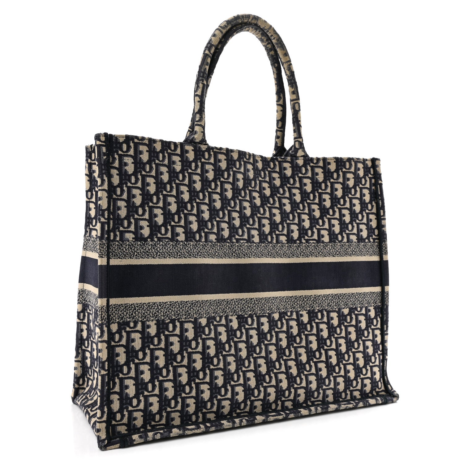 Christian Dior Oblique Large Book Tote Blue Multicolor 2 of 10