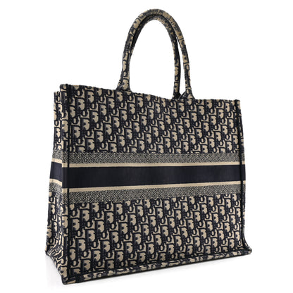 Christian Dior Oblique Large Book Tote Blue Multicolor 2 of 10