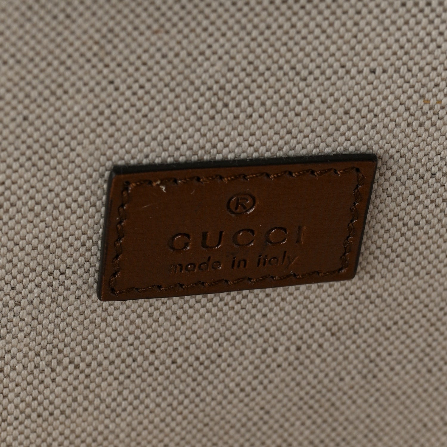 Gucci GG Supreme Monogram Azalea Calfskin Retro Interlocking G Hanger Garment Bag Beige Ebony Brown Sugar 5 of 8