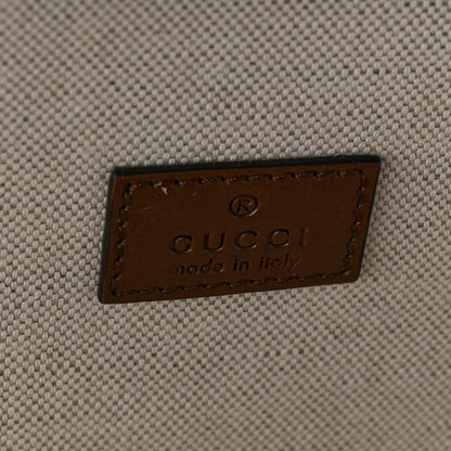 Gucci GG Supreme Monogram Azalea Calfskin Retro Interlocking G Hanger Garment Bag Beige Ebony Brown Sugar 5 of 8