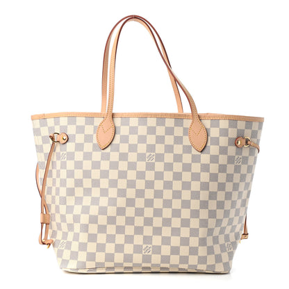 Louis Vuitton Damier Azur Neo Neverfull MM Rose Ballerine 1 of 11