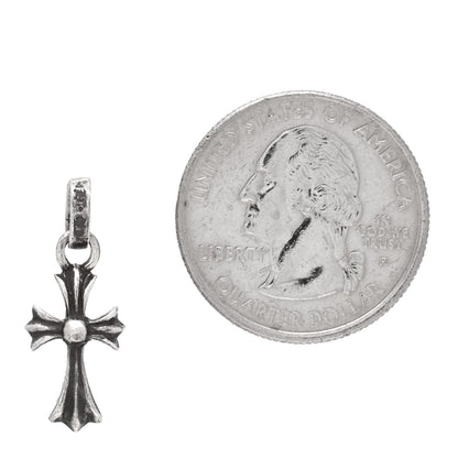 Chrome Hearts Sterling Silver Baby Fat Cross Single Earring 2 of 4