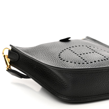 Hermes Taurillon Clemence Evelyne TPM Black 9 of 11